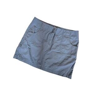 Tex‎ By Max Azria Blue A-Line Button Details Cargo Skirt Size 8